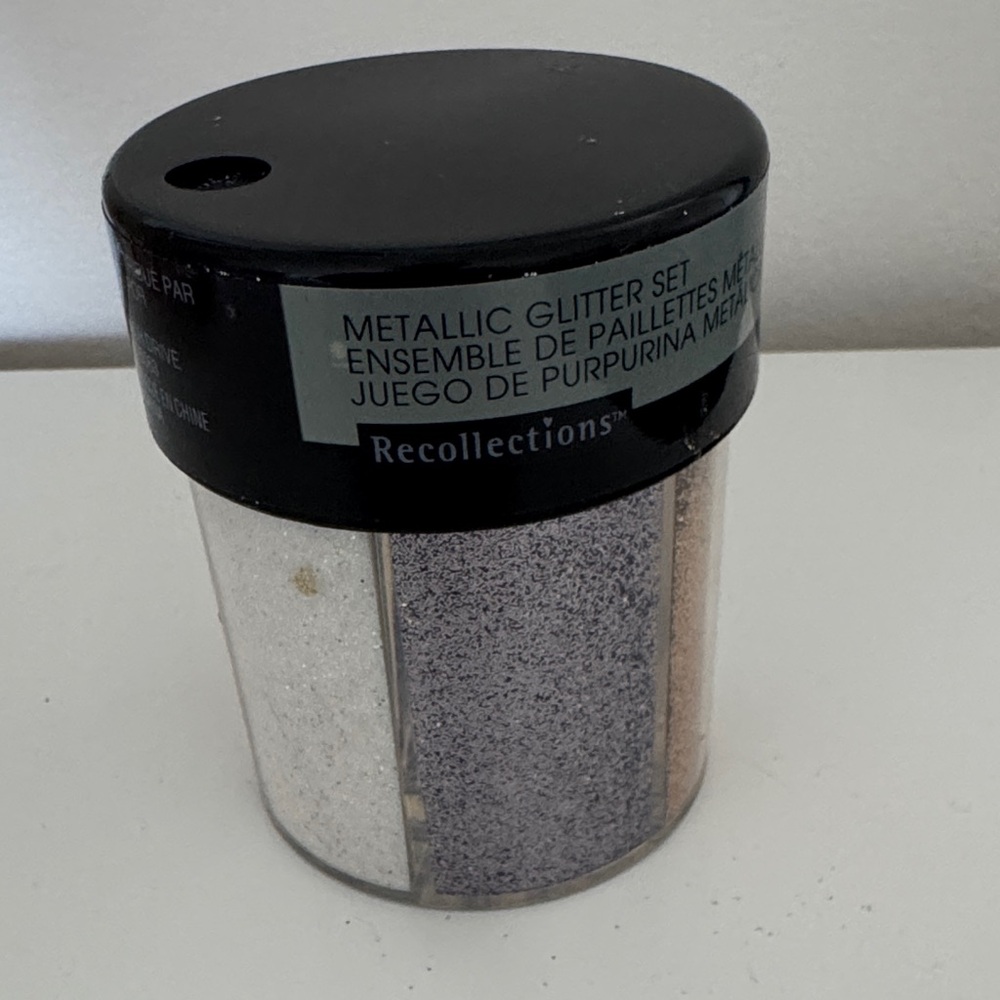Recollections Metallic Glitter Set - Silver, Pewter, Cooper, Gold, White